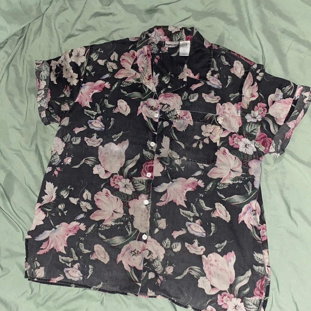Vintage Floral Button Down